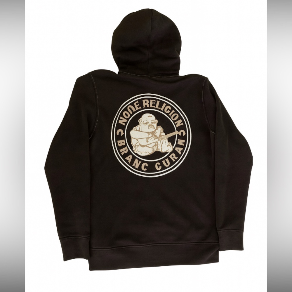 True Religion Buddha Logo Seal Zip Hoodie Brown Men’s M - Picture 5 of 14